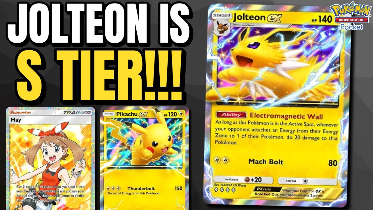 This Mega Rising Jolteon EX deck DESTROYS EVERYTHING! (with gameplay)  | Pokemon Pocket