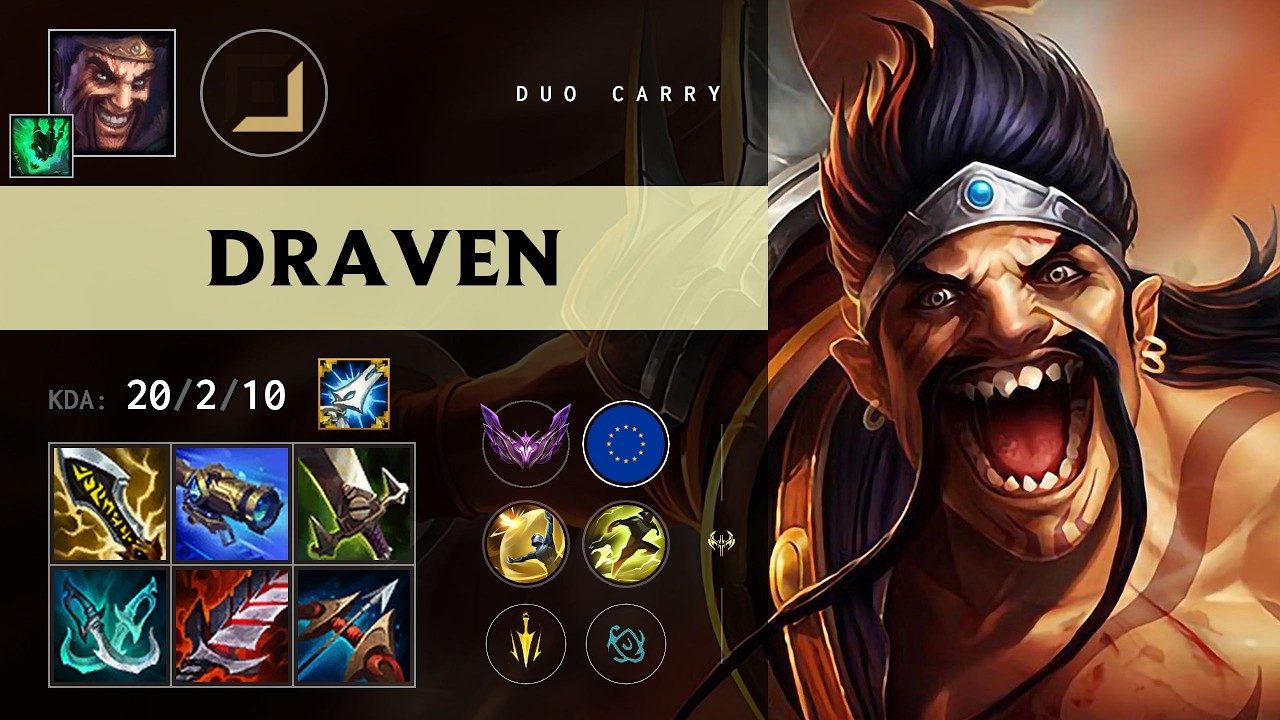 Draven ADC vs Ashe (ZYB Jezu) - EUW Master Patch 26.11
