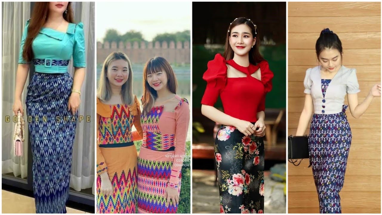 New tops design2023/Myanmar dress design photo/Burmese dress design2023/Sunday kawr design thar ber