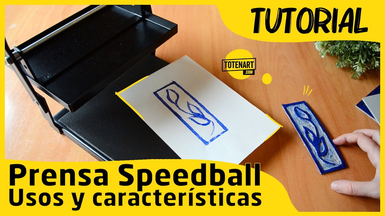 Cómo usar la prensa de grabado Speedball | totenart.com