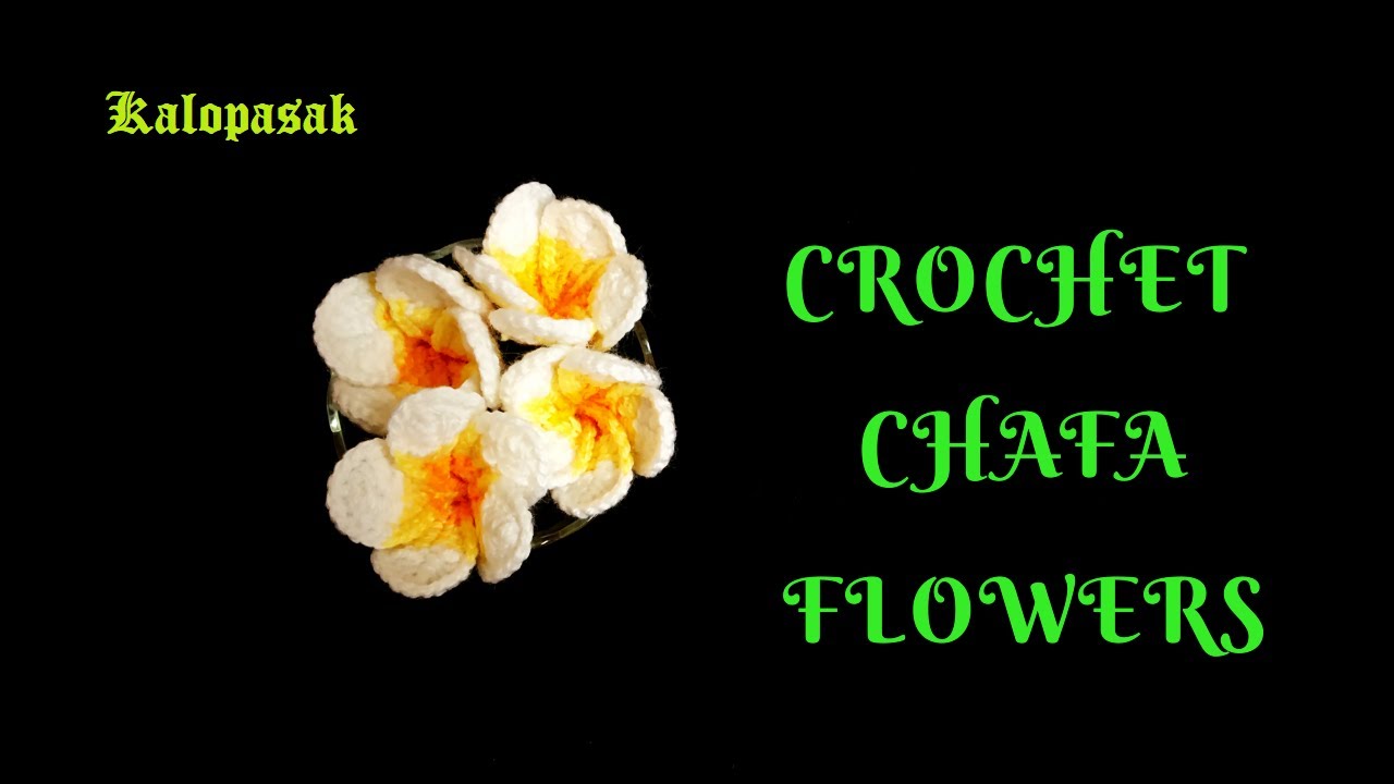 Crochet Chafa Flowers (with subtitles) | For Ganapati Decoration | क्रोशाची चाफ्याची फुलं