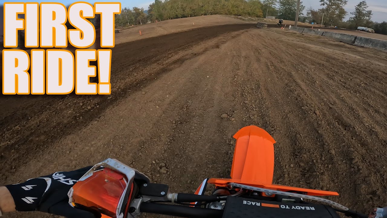 MY VERY FIRST RIDE ON THE NEW 2023 KTM 450