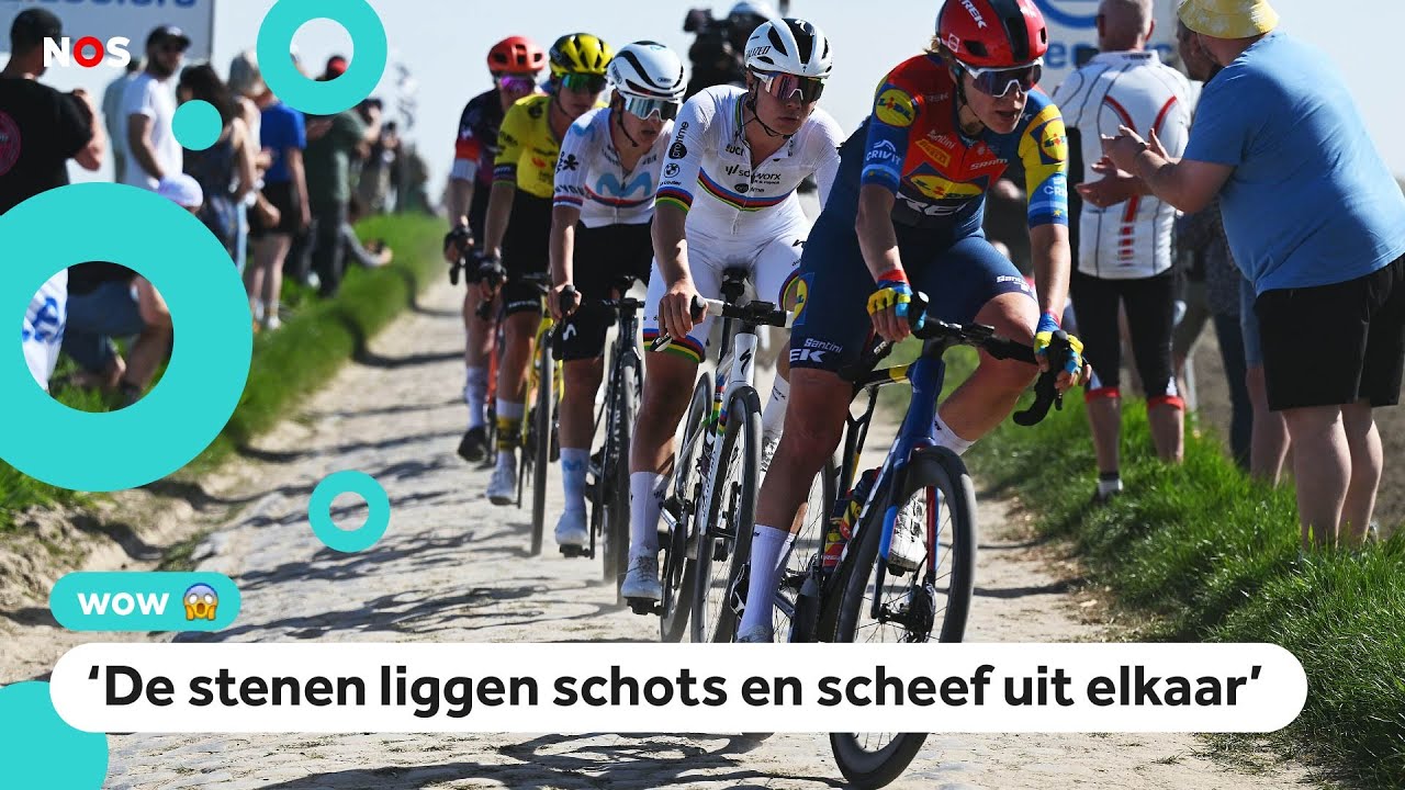 Slechte wegen, stofwolken en blaren: Loodzware wielerwedstrijd in Frankrijk