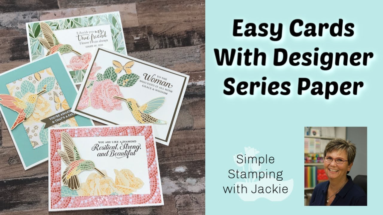 Fabulous NEW Designer Paper that Makes Easy Greeting Cards