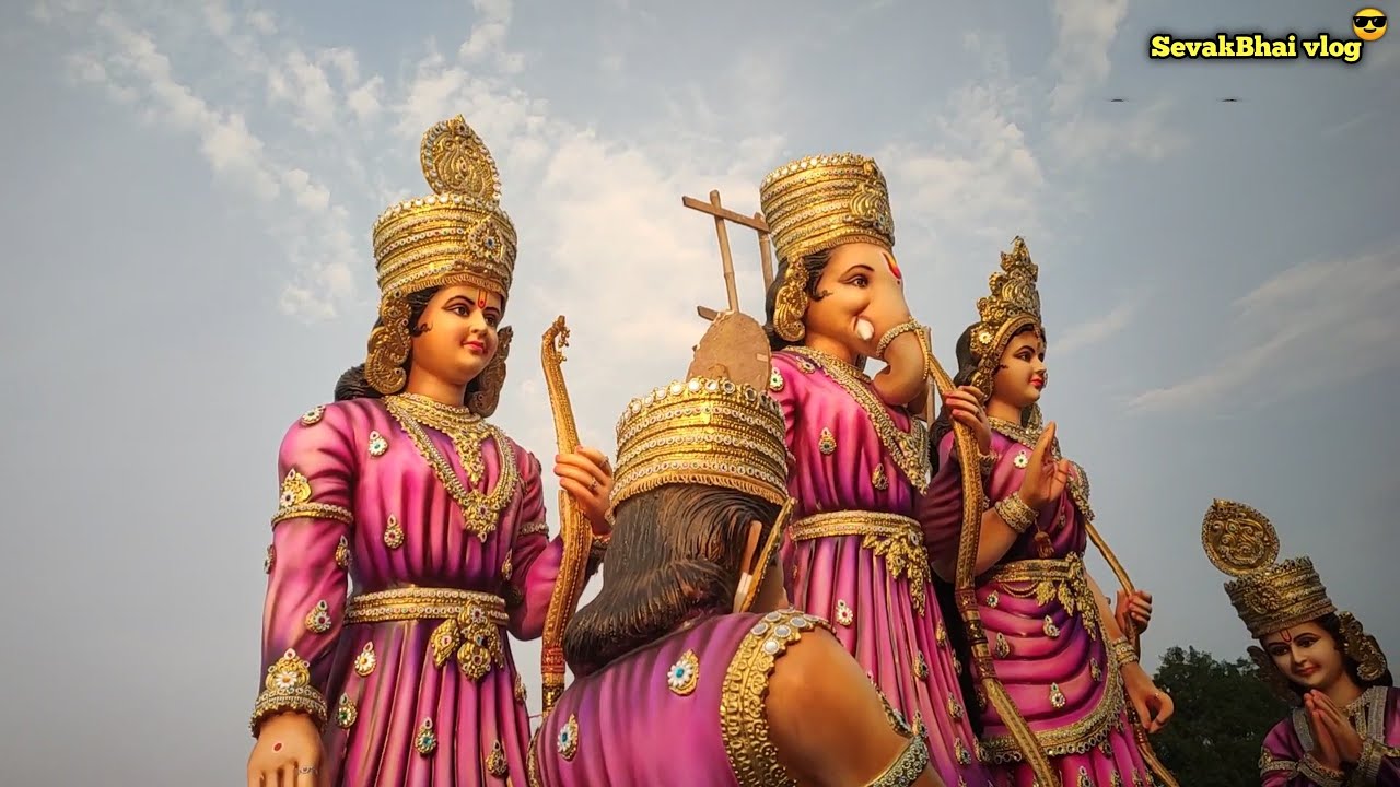 गणपति मेकिंग 2023‼️ Ganpati meking 2023 ‼️nawa gao rajim #sevakBhai vlog