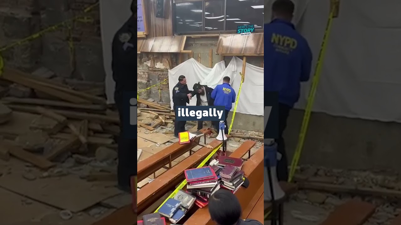 Secret tunnel causes a riot at a synagogue in Brooklyn #itvnews #synagogue #newyork