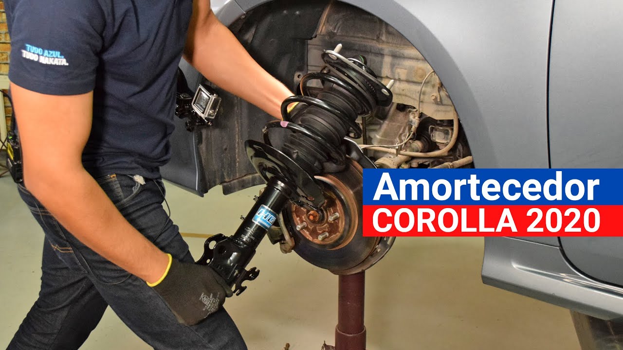Troca do amortecedor dianteiro do Toyota Corolla XEI 2020