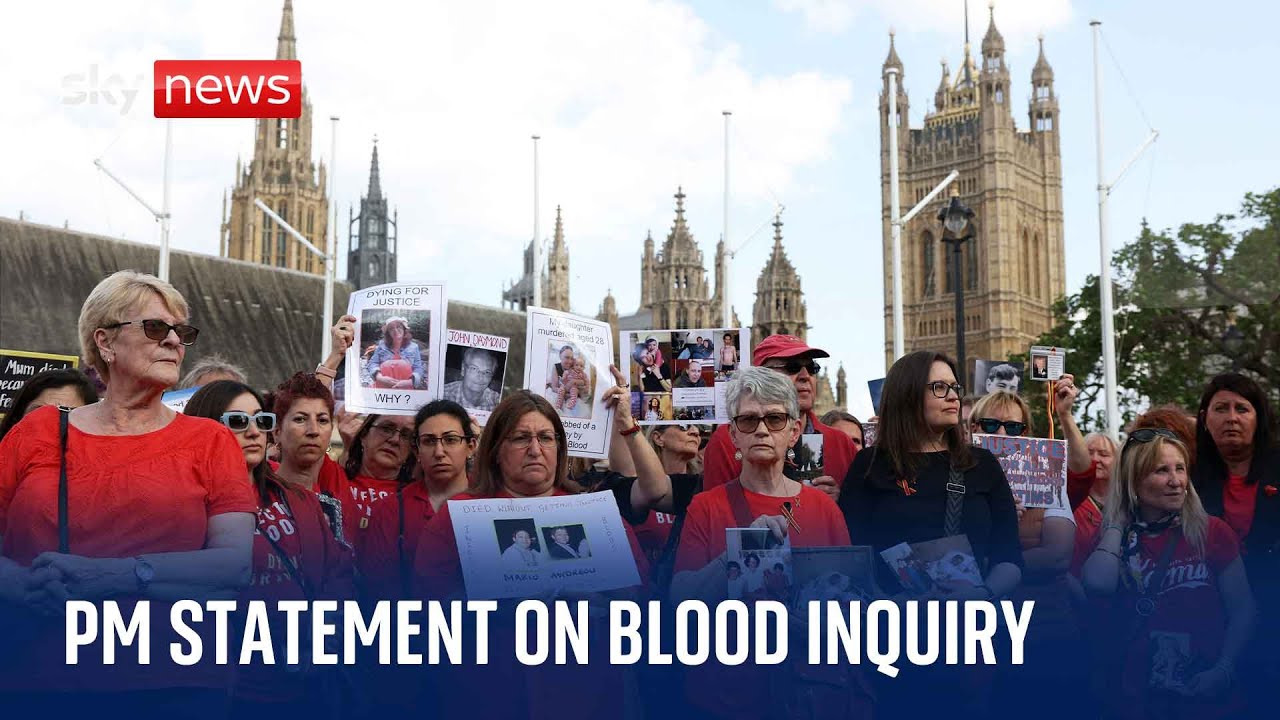Watch live: PM Rishi Sunak delivers statement after infected blood scandal report