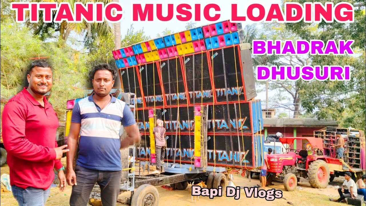 Titanic Music Vs Power Music Loading Bhadrak Dhusuri Saraswati Puja Bisarjan Bapi Dj Vlogs 