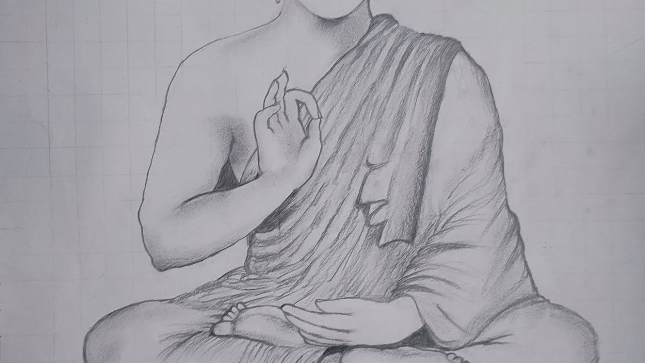 how to draw Gautam Buddha, the Buddha sketch part-1,  by step  #buddha