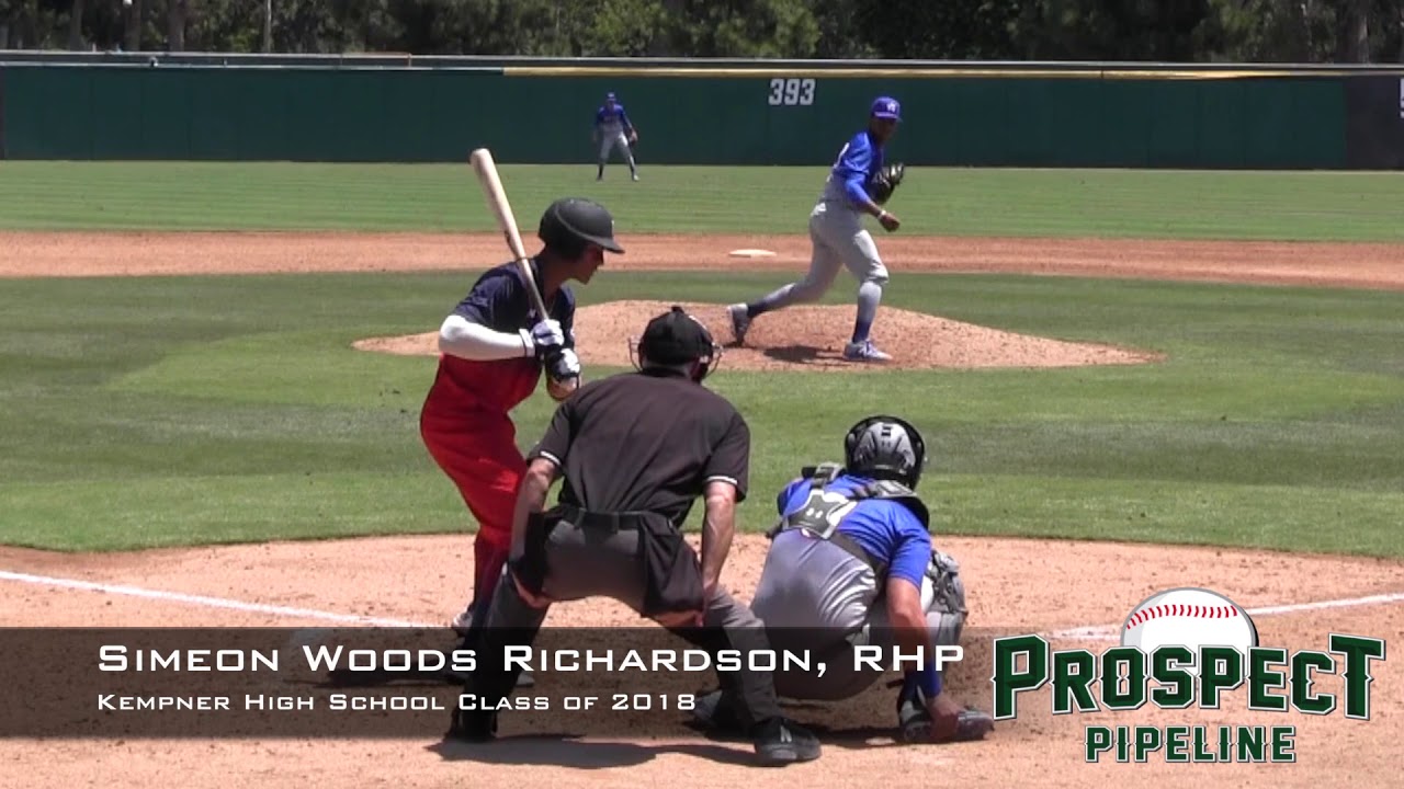 Simeon Woods Richardson Prospect Video, RHP, Kempner High School Class of 2018