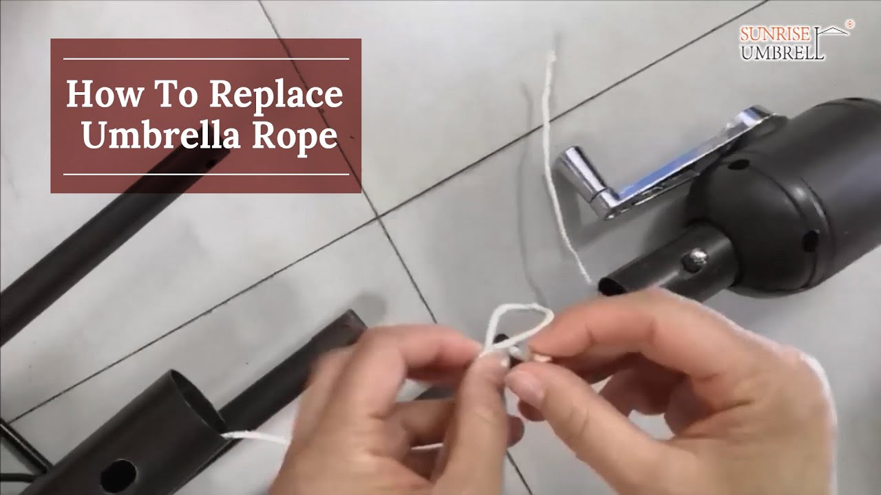 How to replace umbrella rope