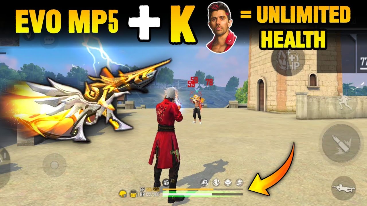 NEW EVO MP5 SPECIAL ABILITY TEST | UNLIMITED HEALTH 🤯 GARENA FREE FIRE