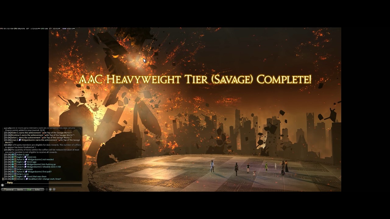 FFXIV M12S clear GNB MT pov