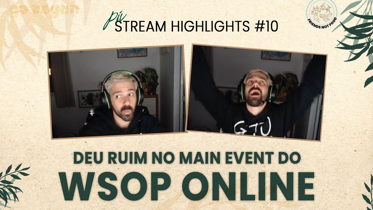 DEU RUIM NO MAIN EVENT DO WSOP ONLINE | Stream Highlights | LIPEPIV