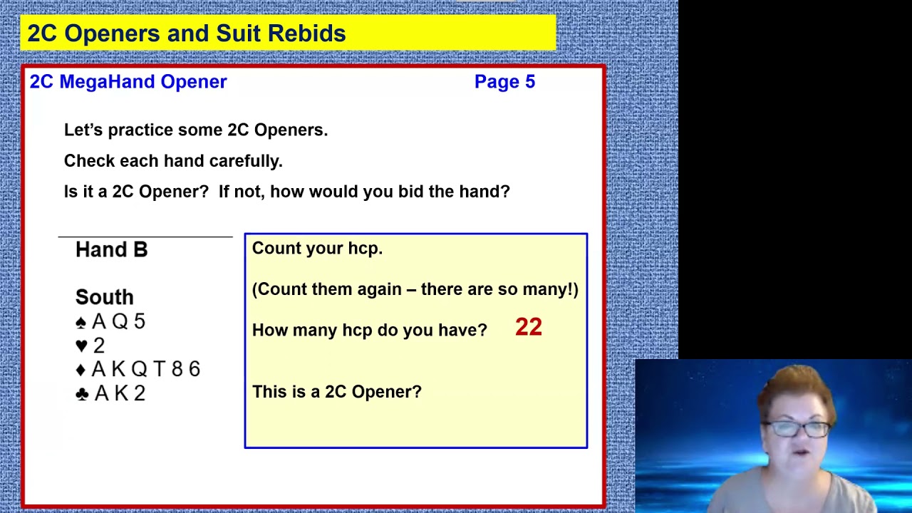 MegaHands:  2C Opener and Suit Rebids