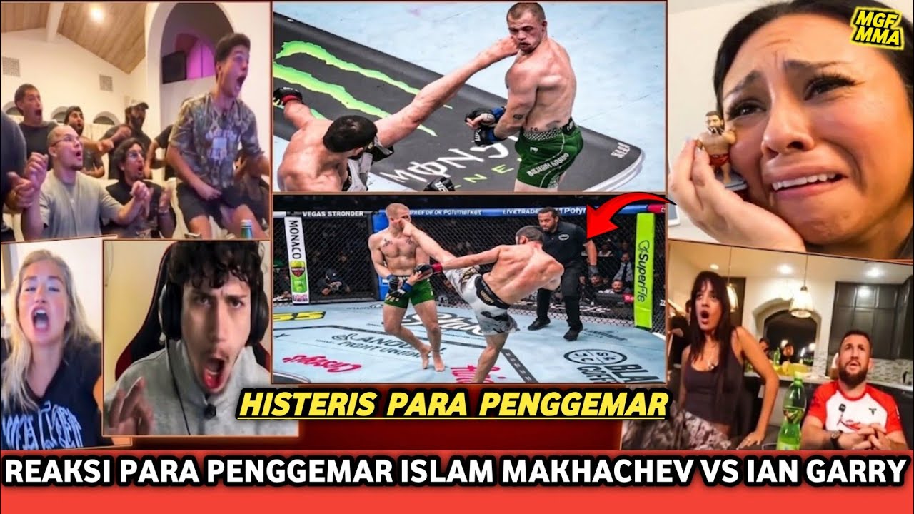 Reaksi Gila Para Fans Pertarungan Islam Makhachev vs Ian Garry #ufc330 