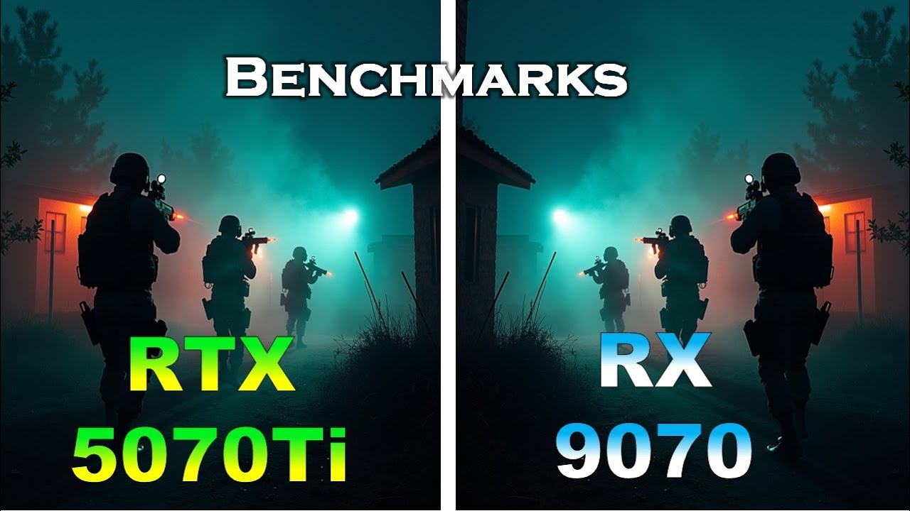 RTX 5070 Ti vs RX 9070 vs  &ndash; Gaming Benchmarks in 1080p, 1440p & 4K
