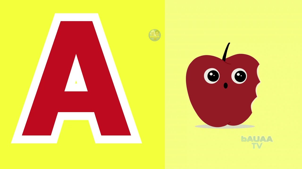 A for apple  B for banana | Phonics sound | abcd learning | alphabet learn | nursery kids | Bauaa TV