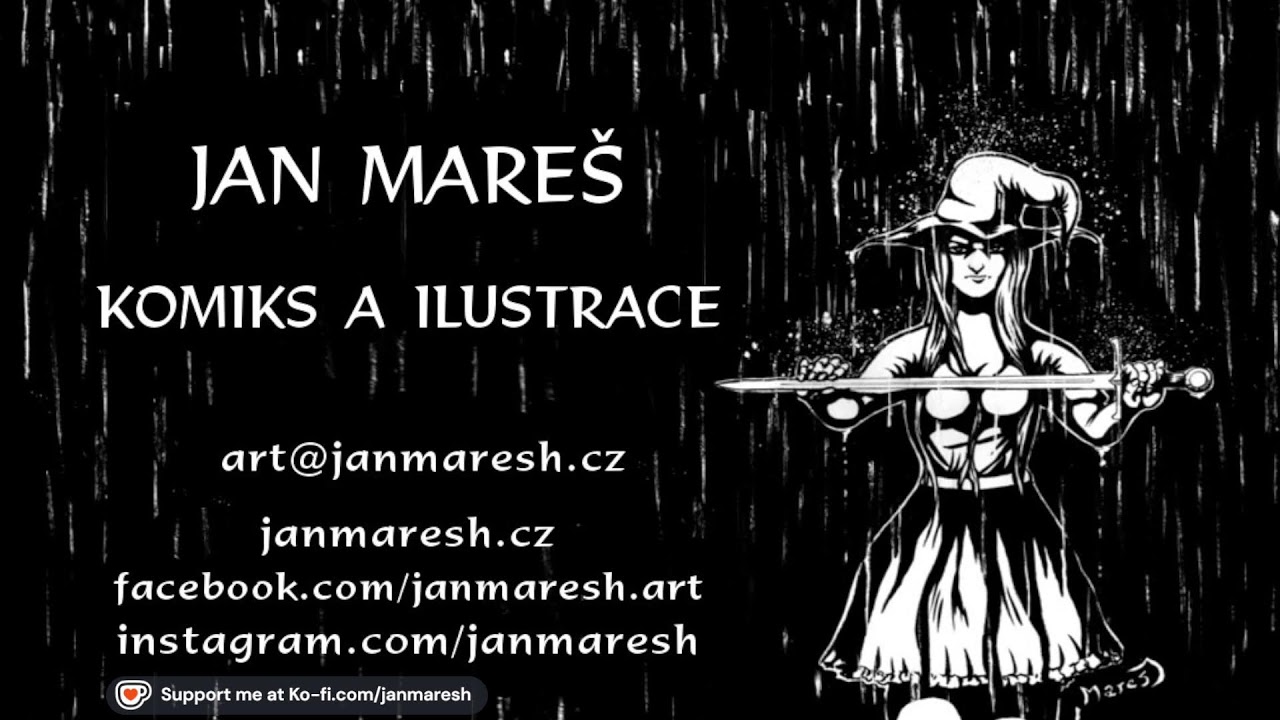 Kreslení komiksů ze světa čarodějky