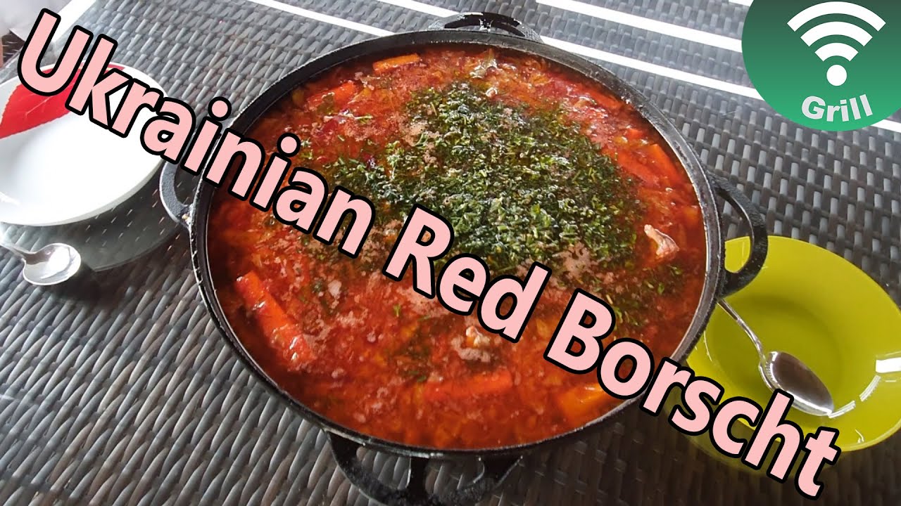Ukrainian Borscht in kazan / Ukrainietiški barščiai kazane