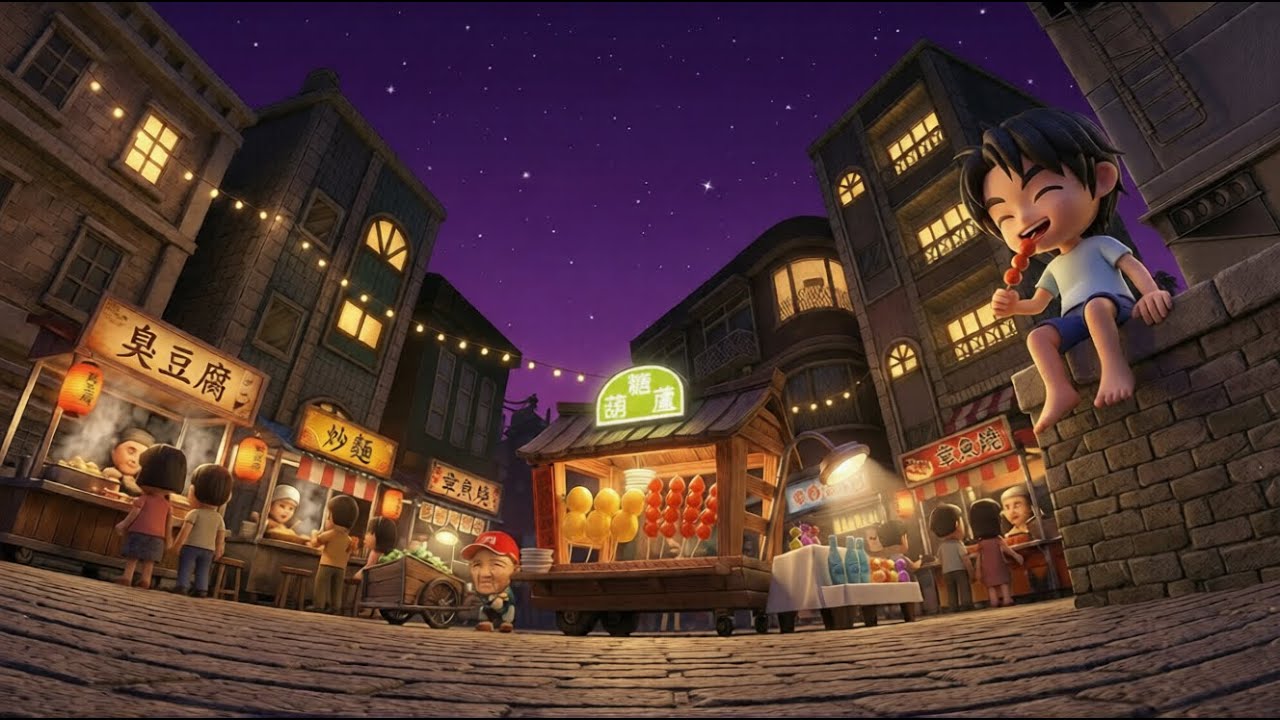 MapleStory 新楓之谷 不夜城 熱鬧的台灣夜市 1H BGM🎵