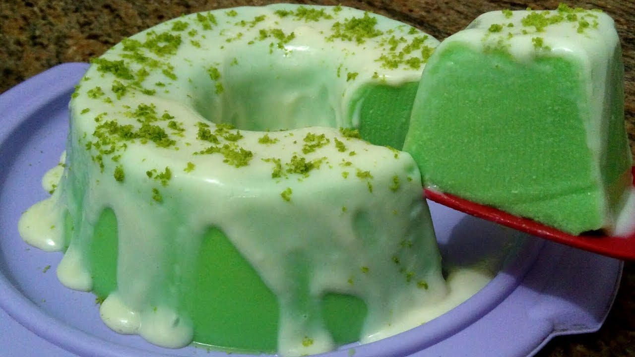 APENAS 2 INGREDIENTES PUDIM DE LIMÃO SEM FORNO E SEM OVOS + COBERTURA, SOBREMESA GELADA DE LIMÃO