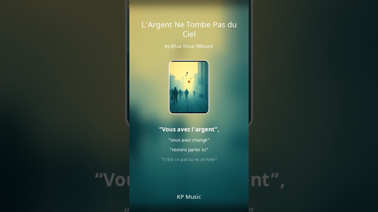 L’argent ne tombe pas du Ciel