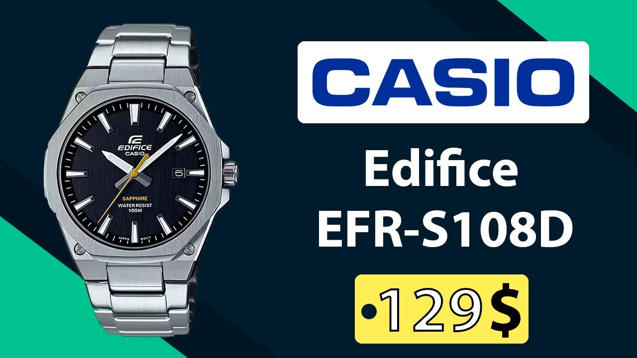 Casio Edifice EFR-S108D, este CasiOak es pura elegancia y diseño | Review en español