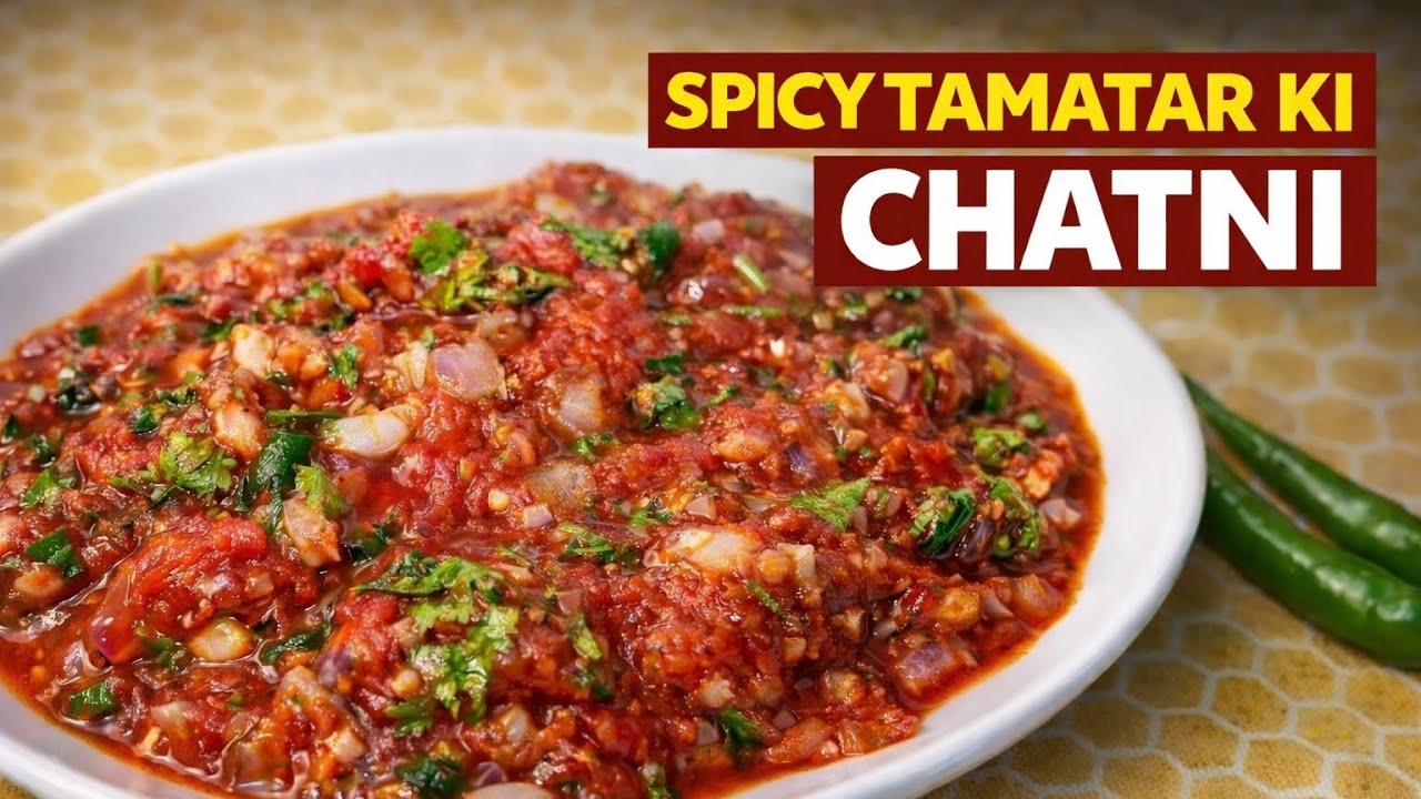 टमाटर की चटपटी चटनी #recipe #viral #trending #indianrecipe #easyrecipe #cooking 