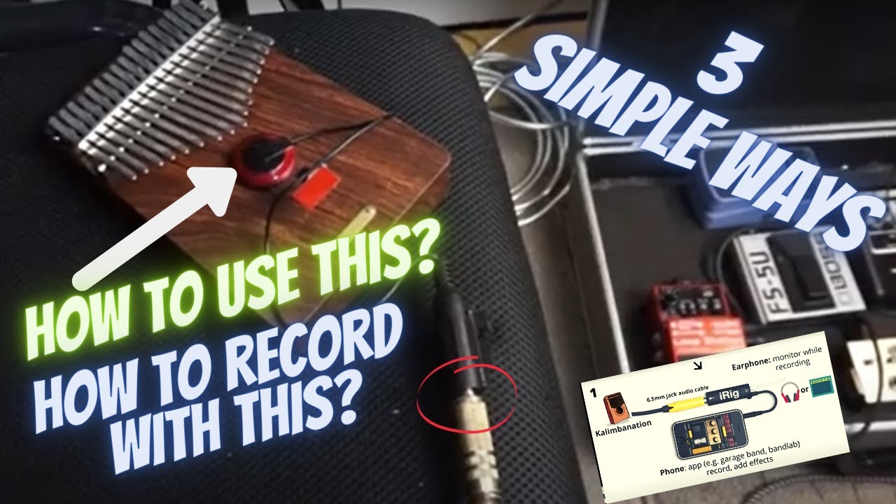 How to Use the Kalimba Pickup for Recording | Kalimba Mic/Pickup