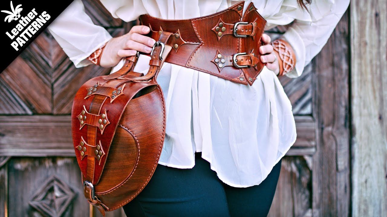 Corset hip bag leather craft tutorial