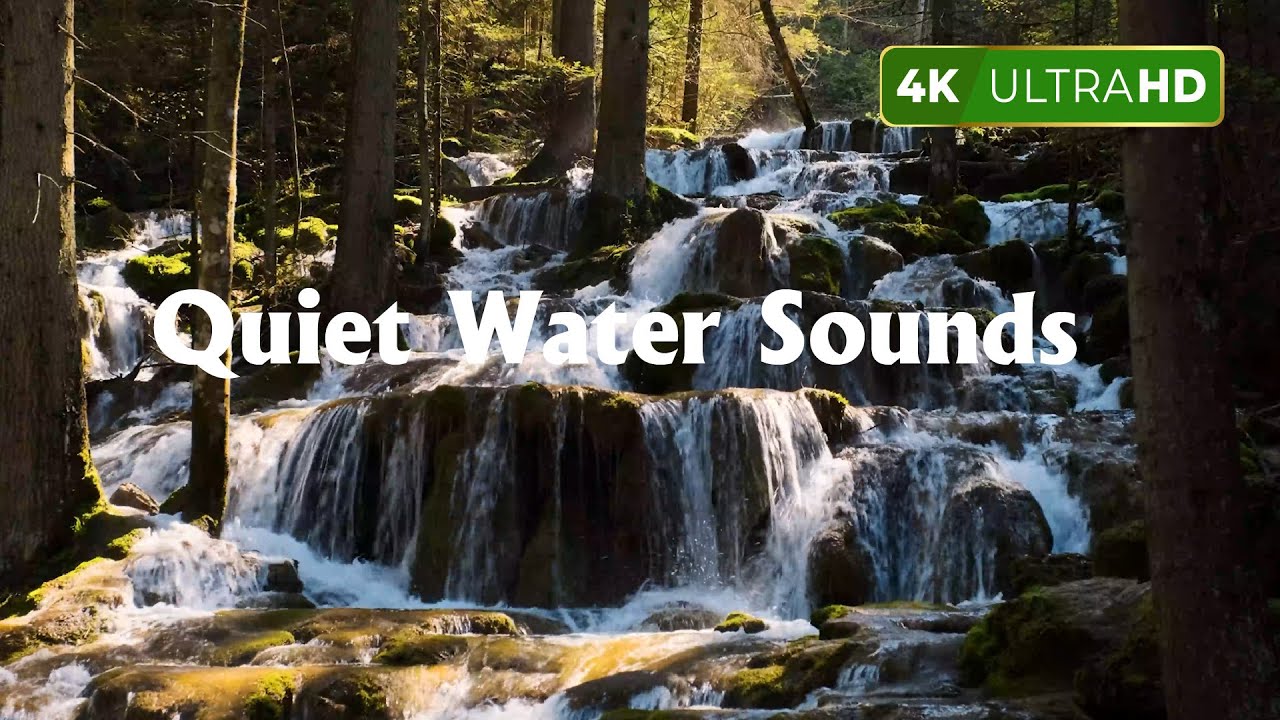 No Music, Quiet Water Sounds | Fall Asleep & Stay Sleeping with Water White Noise | 3 Hour