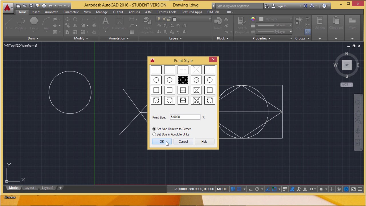 AutoCAD -  Drawing with object snap