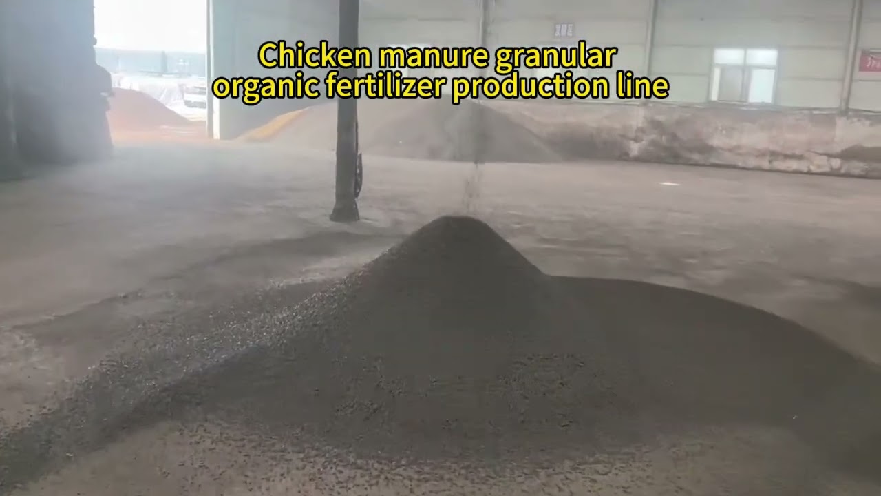 Chicken manure granular organic fertilizer production line