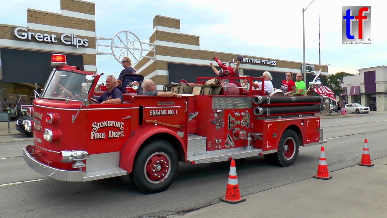 Lights and Siren Parade: 16th Annual Ferndale Emergency Vehicle Show, MI, USA, 08/19/2016.
