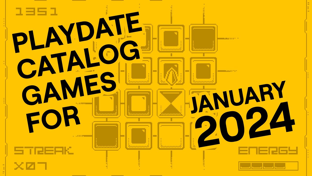 Playdate Catalog&mdash;Games for January 2024&mdash;Action, Puzzlers, a new take on Solitaire, Chess, & more!