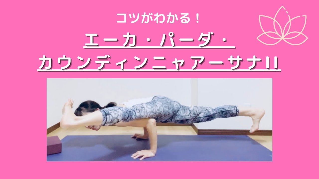【ヨガポーズのポイント解説】エーカ・パーダ・カウンディンニャアーサナII