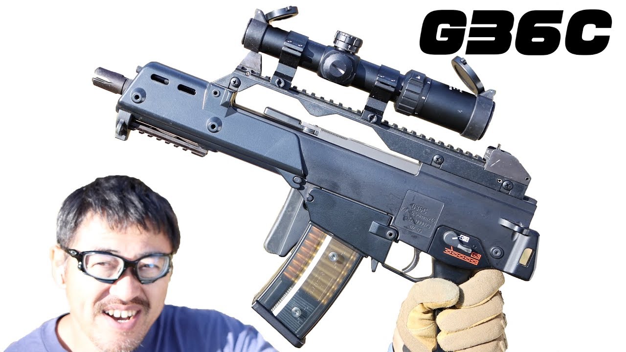H&K G36C  CQBスコープ カスタム 電動ガン マルイ エアガンレビュー マック堺 PUBG ドルフロ  サブマシンガン？アサルトライフル