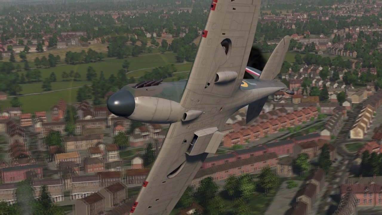 Spits VS 109s over London - Cliffs of Dover Blitz
