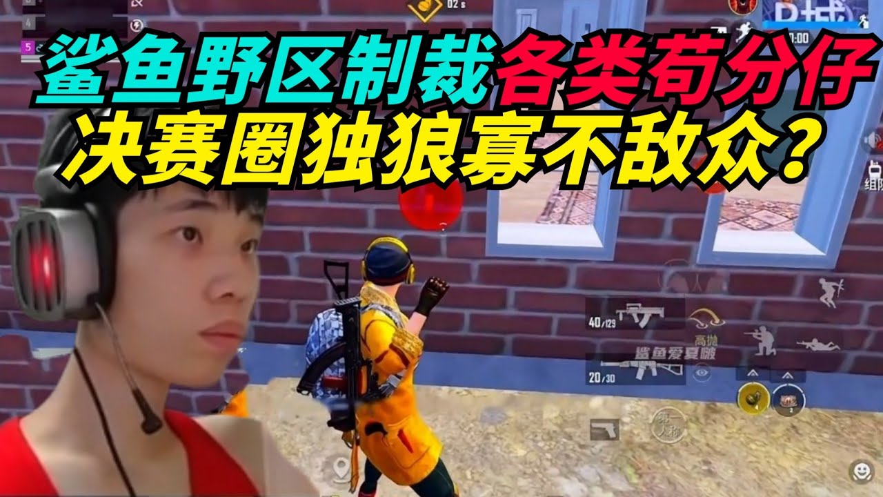 和平精英：鲨鱼野区制裁各类苟分仔，决赛圈独狼寡不敌众？