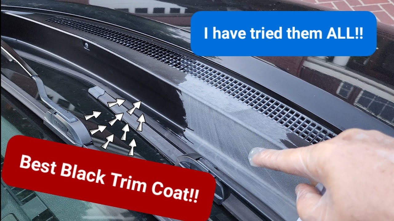 The Very Best Black Trim Restorer - Huge results!