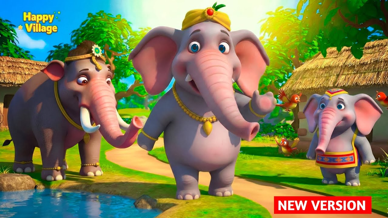Hathi Raja Kahan Chale | हाथी राजा कहाँ चले | Hindi Nursery Poems | Kids poem