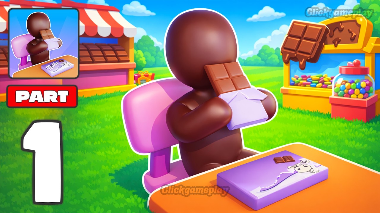 Chocoland - Gameplay Walkthrough Part 1 - Farming And Cows Chocolate Production (iOS, Android)