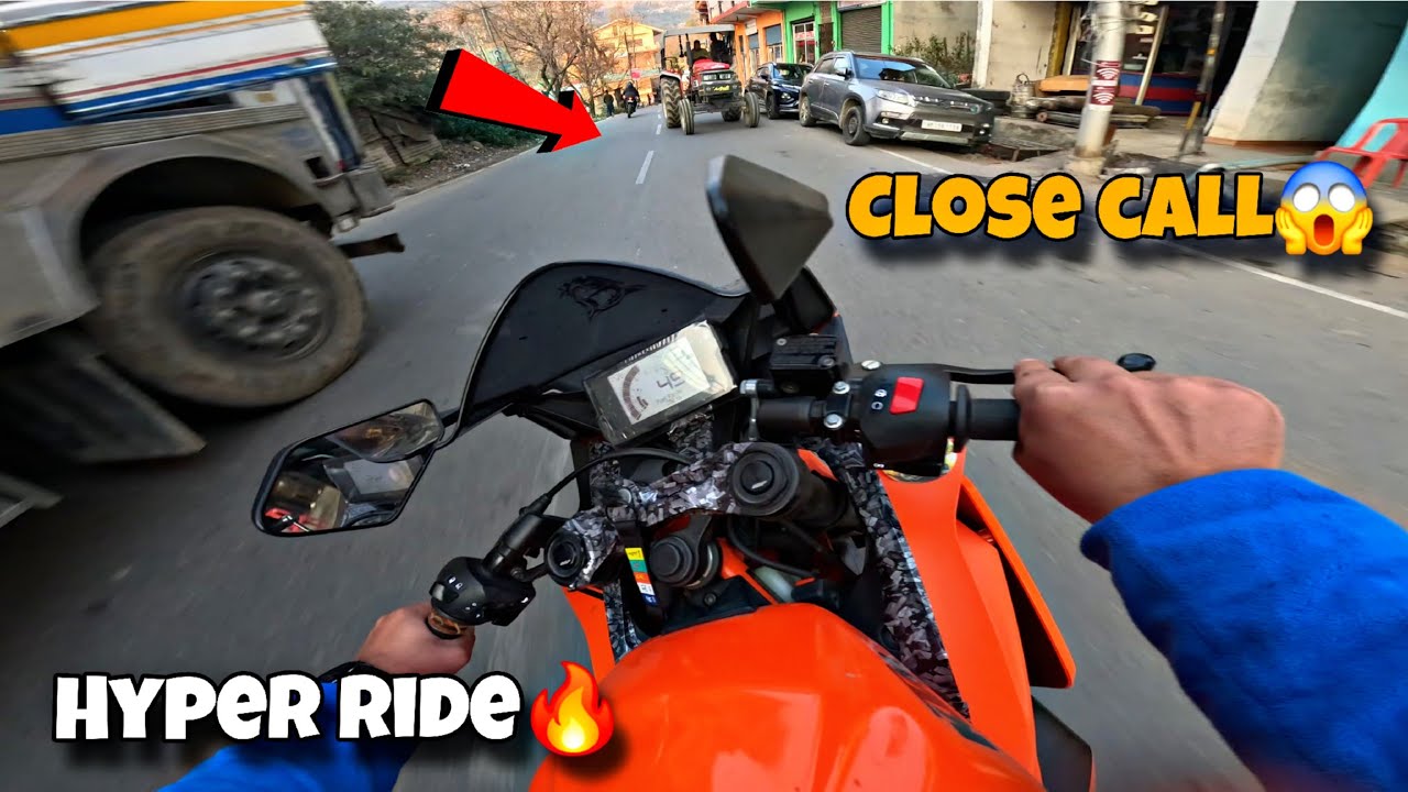 RC200 & DUKE390  HYPER RIDE🔥||CLOSE CALLS😱 || #duke390 #rc200 #foryou #travel