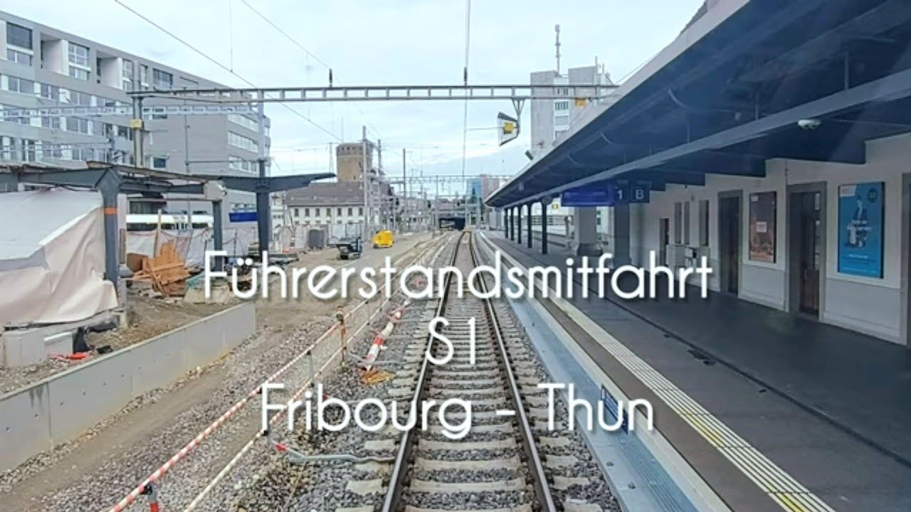 Car ride in the S1 from Fribourg to Thun on a BLS RABe 515.