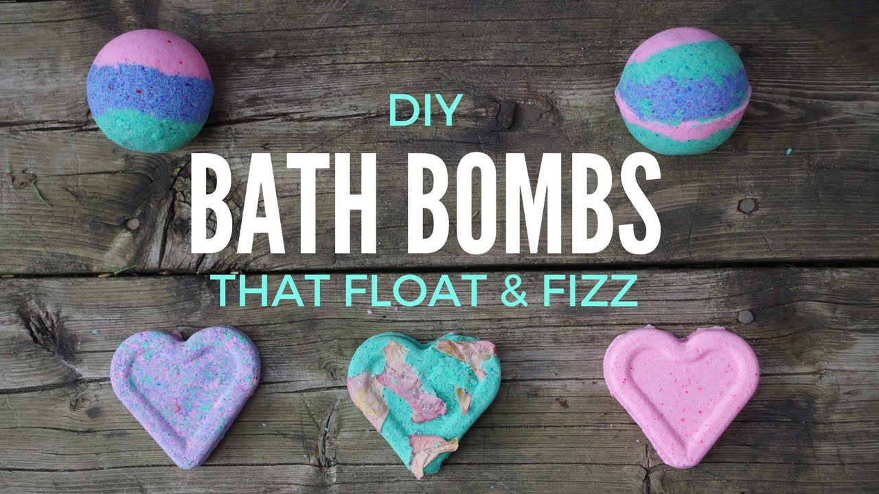 DIY BATH BOMBS THAT FLOAT AND FIZZ &hearts; quick and easy tutorial + DEMO