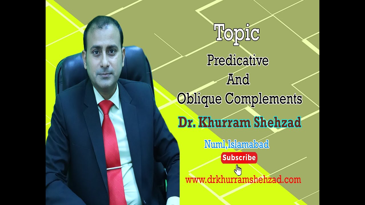 Exploring Predicative and Oblique Complements in English Syntax