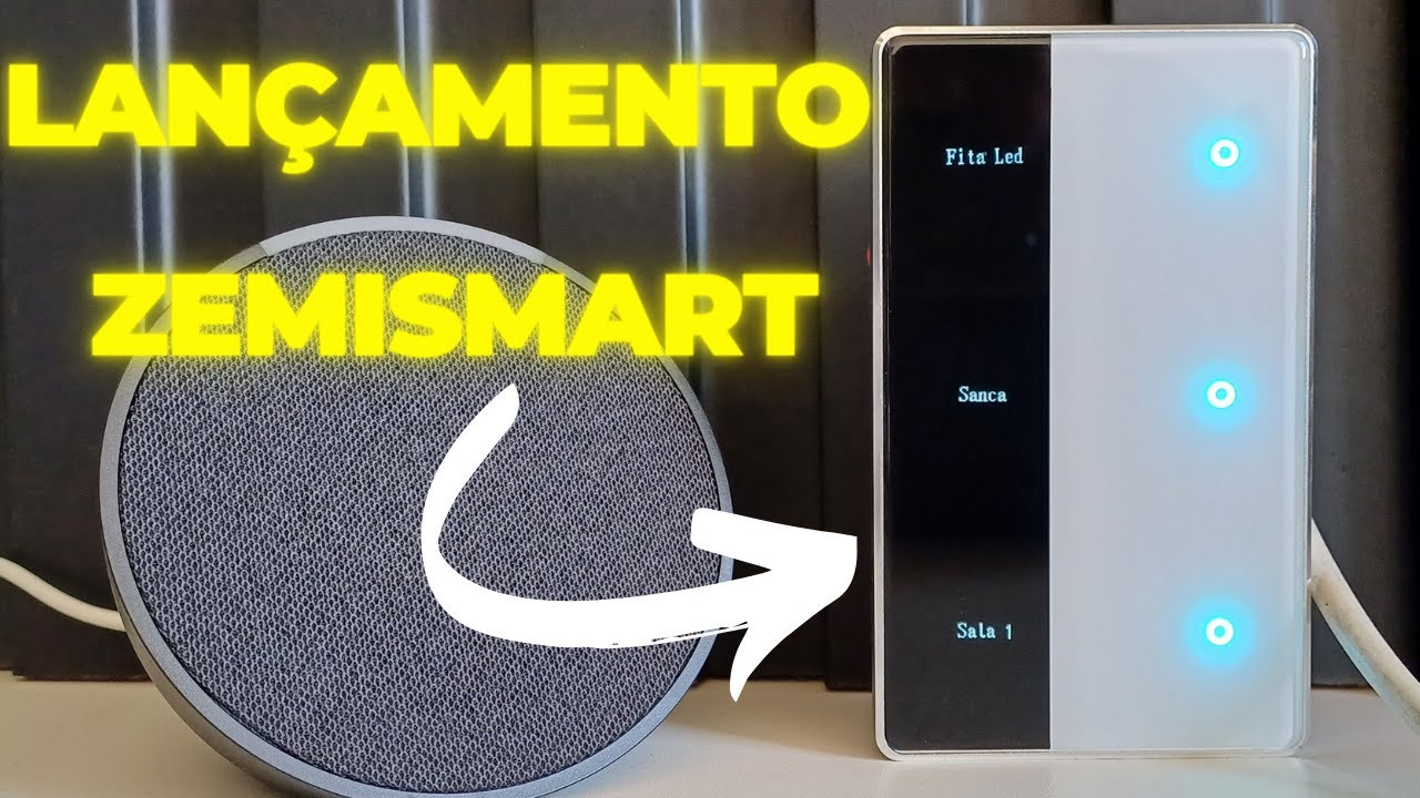 LANÇAMENTO - Interruptor Inteligente  touch que pode colocar nomes da Zemismart .