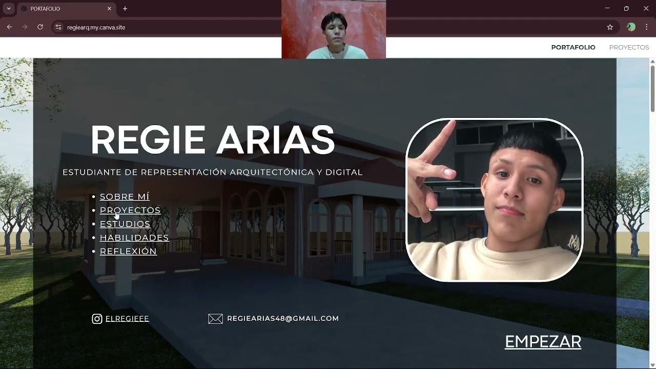 Página web - Portafolio (Regie Arias)
